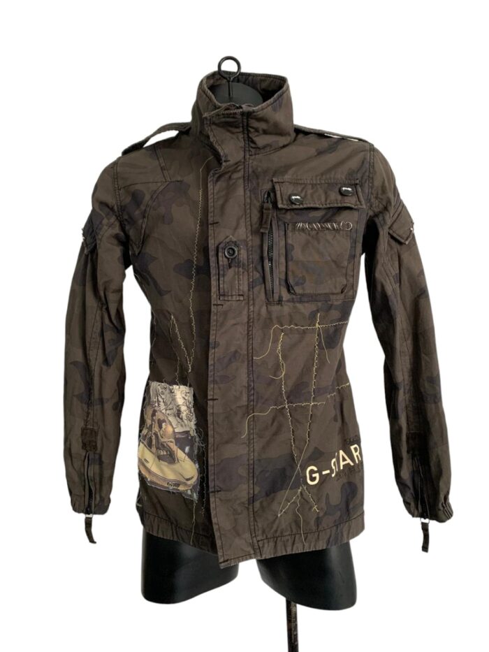 Upcycling G-Star Jacke Camouflage