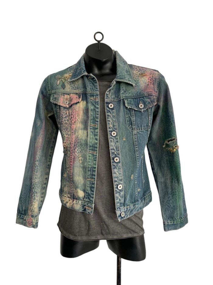 Upcycling S. Oliver Jeans Jacke made in Italy