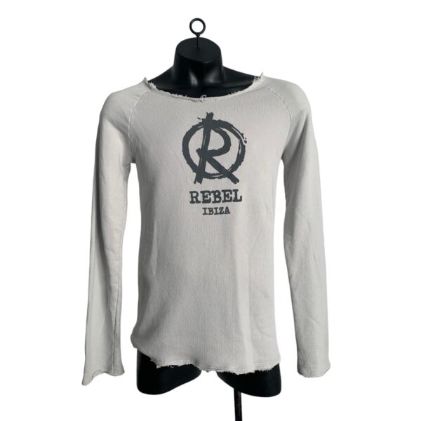 BOOMGAP SWEAT "REBEL IBIZA" (WHITE_GREY)