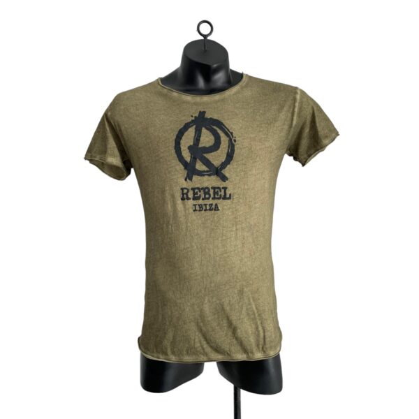 BOOMGAP TSHIRT "REBEL IBIZA" olivegrün