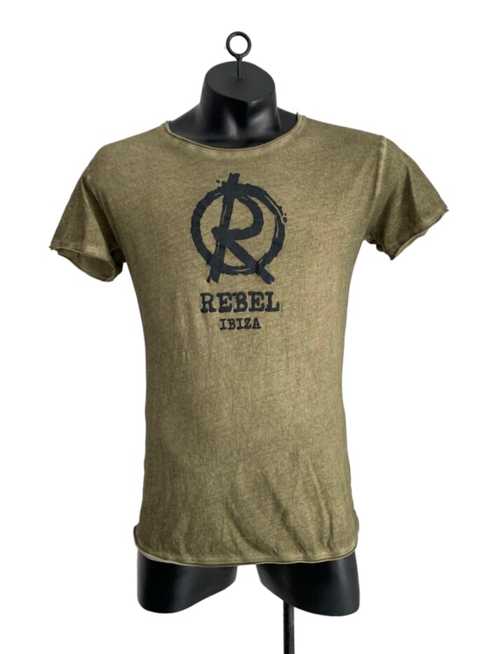BOOMGAP TSHIRT "REBEL IBIZA" olivegrün