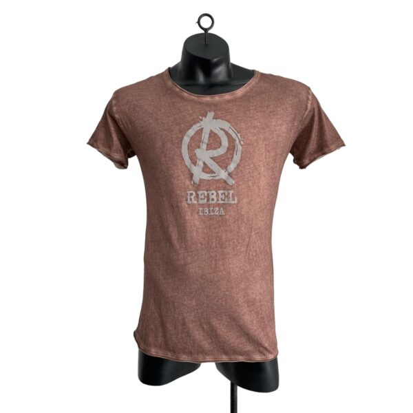 BOOMGAP TSHIRT "REBEL IBIZA" taupe