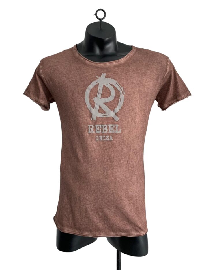 BOOMGAP TSHIRT "REBEL IBIZA" taupe