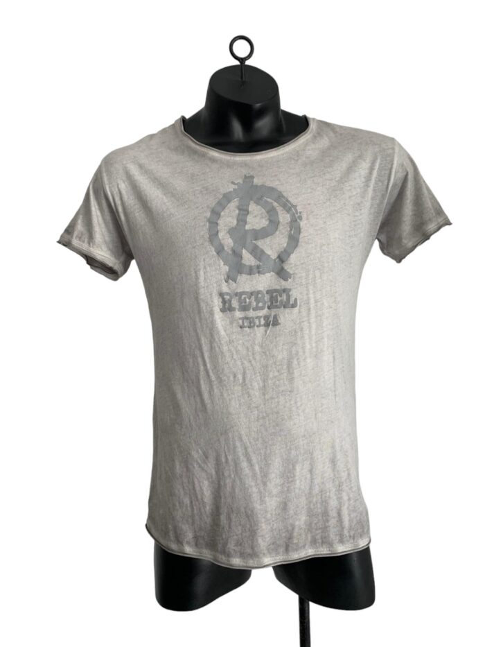 BOOMGAP TSHIRT "REBEL IBIZA" weiss/grau