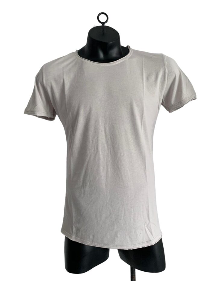 BASIC TSHIRT weiss/grau