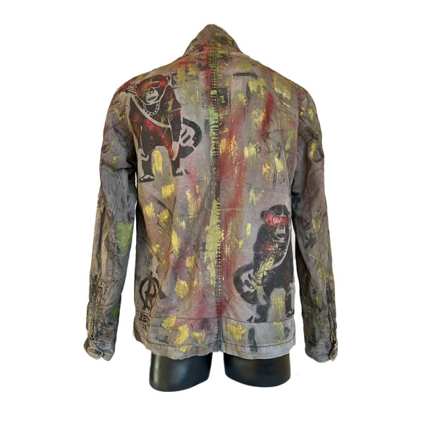 Upcycling Jacke Gstar RAW Banksy – Bild 3