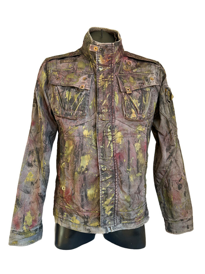 Upcycling Jacke Gstar RAW Banksy