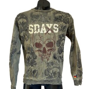 Upcycling Sweatshirt SDAYS SKULL