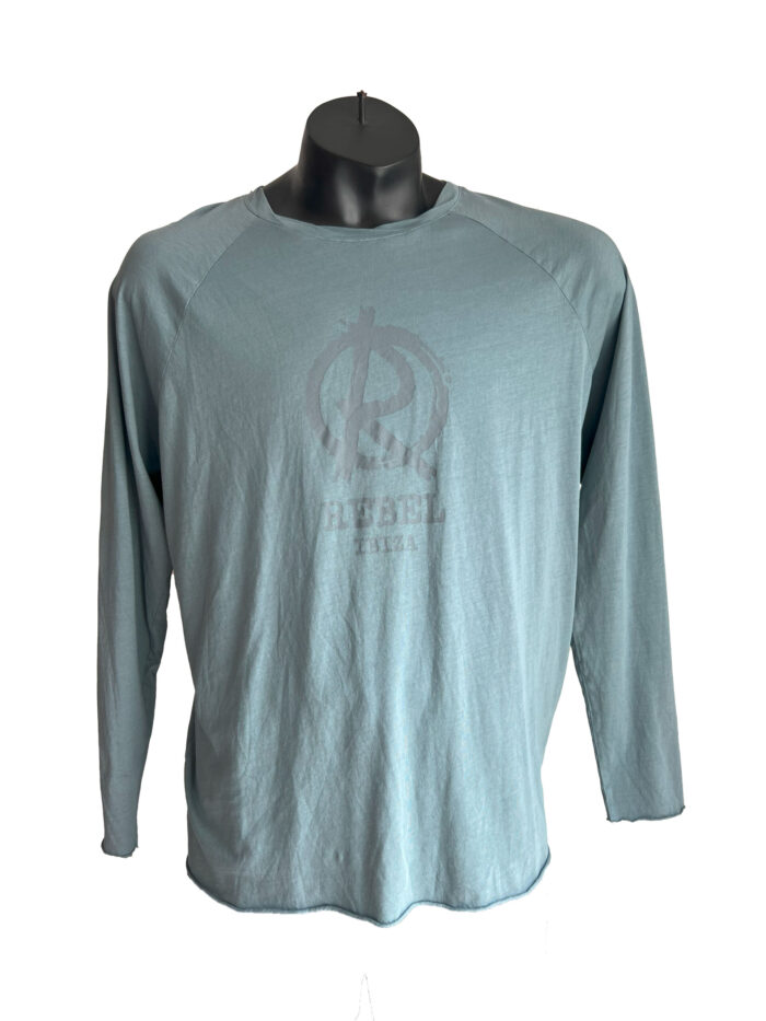 Camiseta larga Rebel Ibiza (azul-gris)