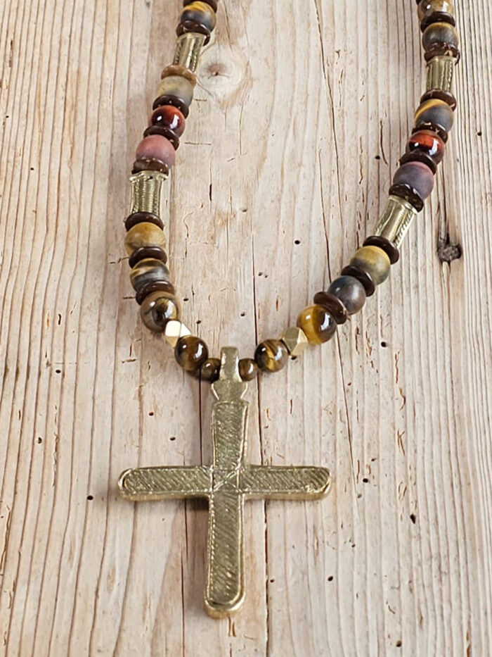 Rebel Ibiza Kette "Bronze Kreuz"
