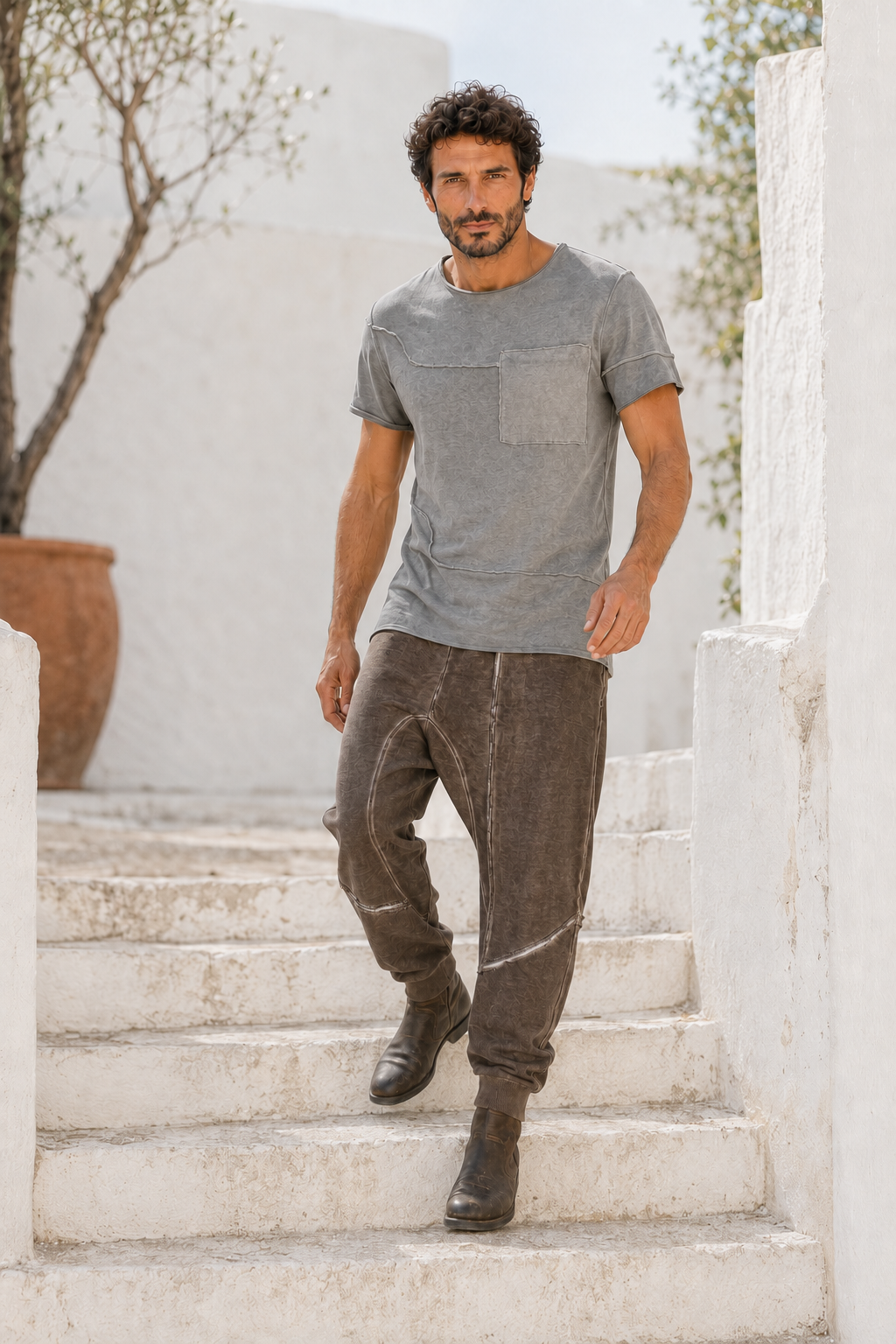 Rebel Ibiza T-Shirt "Judy" anthrazit