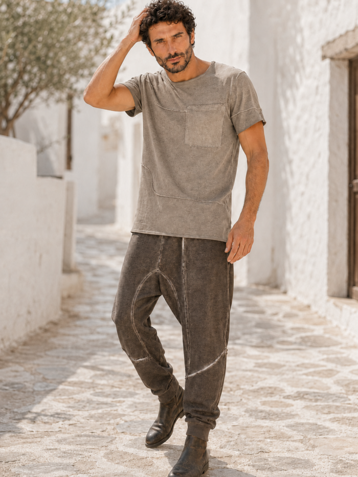 Rebel Ibiza T-Shirt "Judy" olivgrün