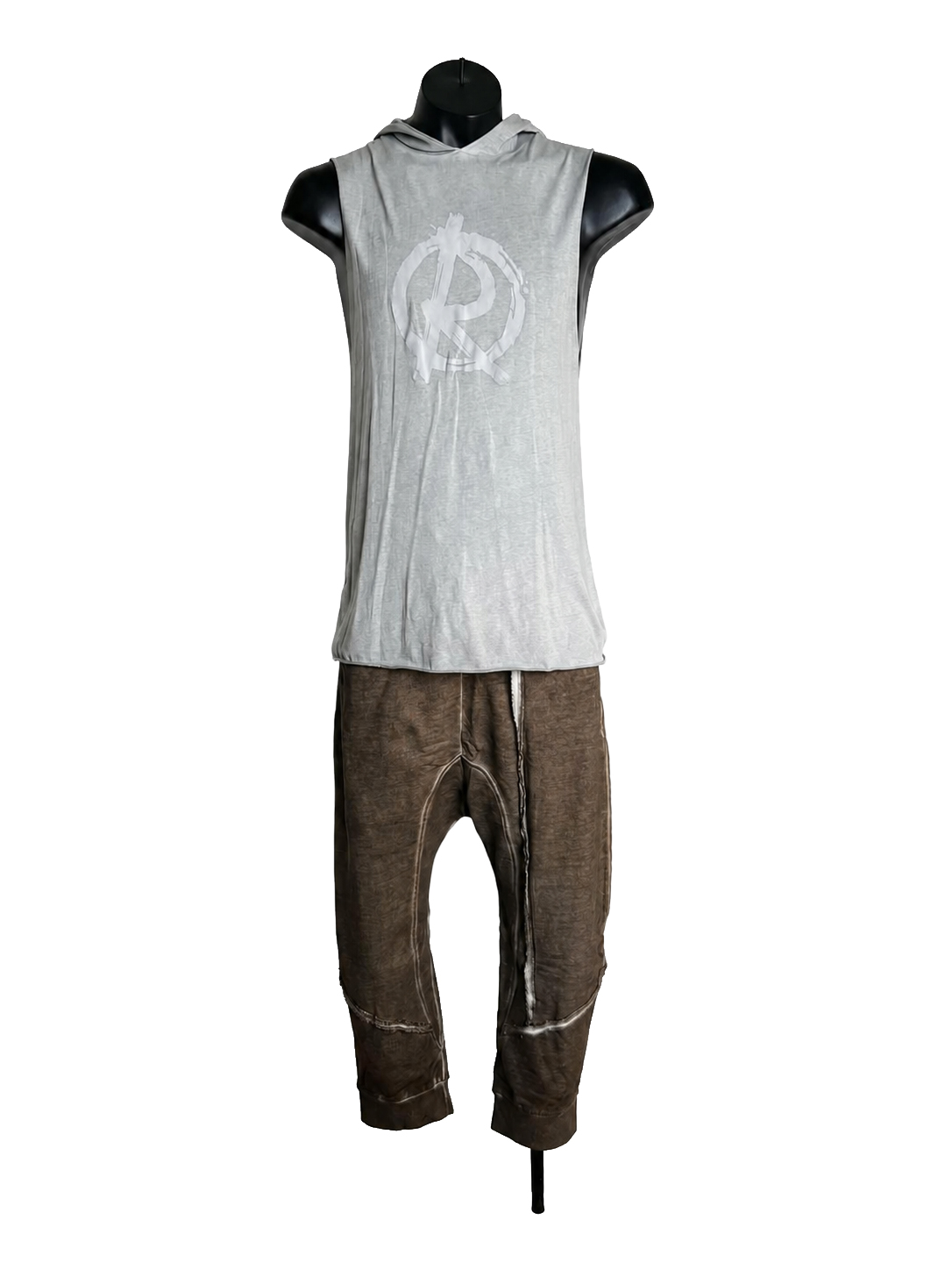 Rebel Ibiza Tank Top Hoodie grau – Bild 2